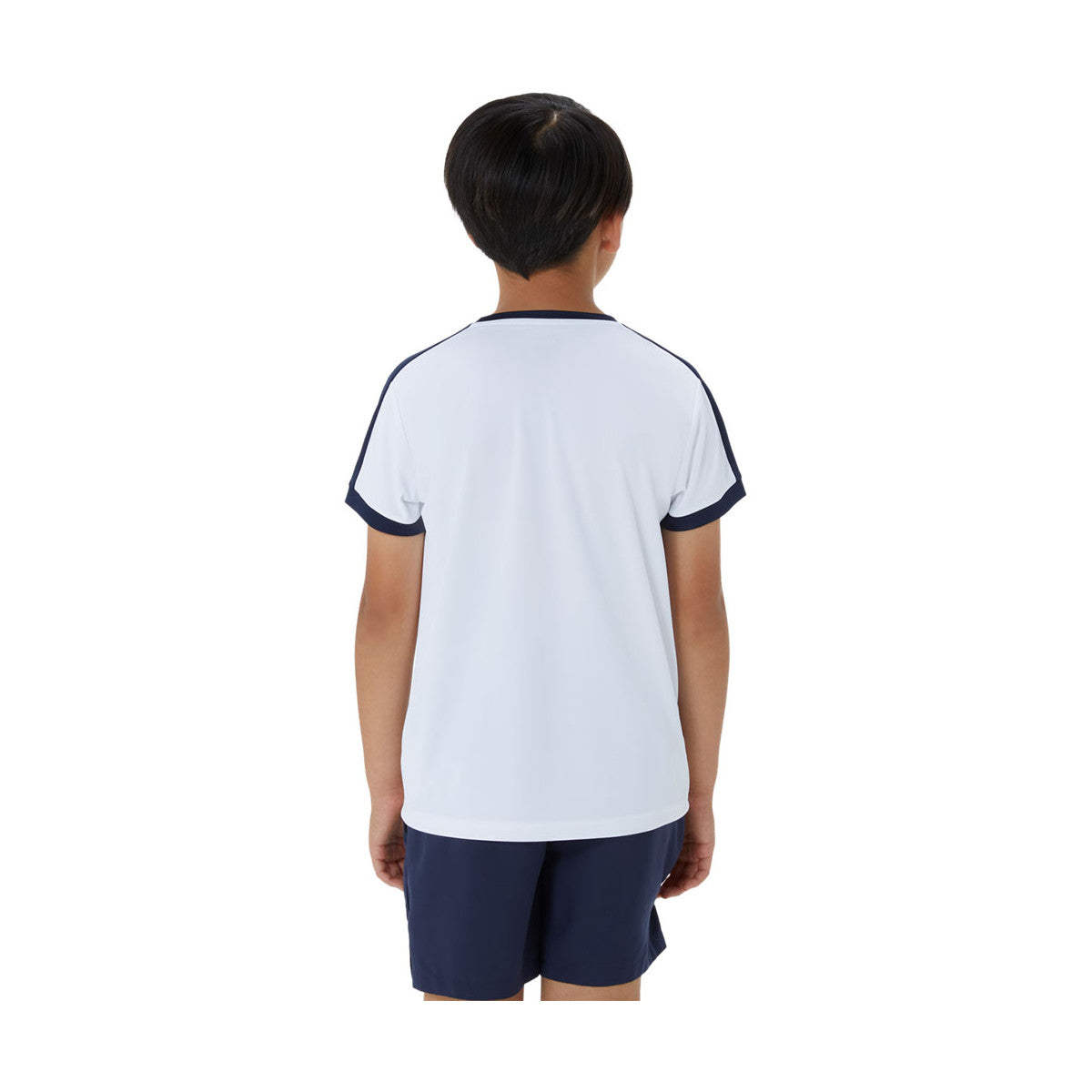 Asics Boy's White / Navy Blue T-Shirt – 2