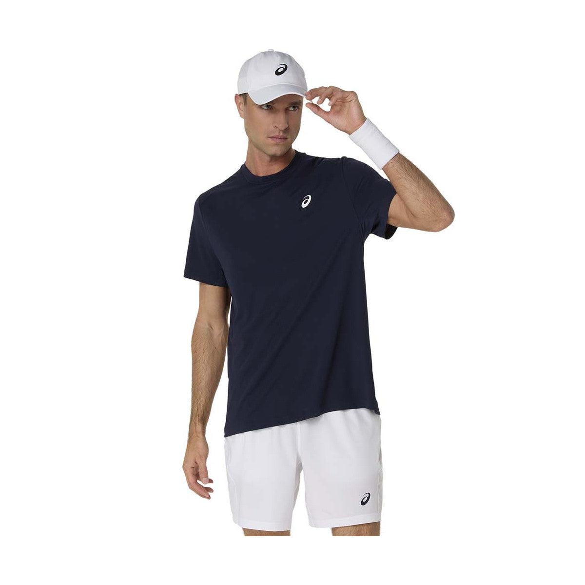 Asics Court SS T-Shirt Navy Blue