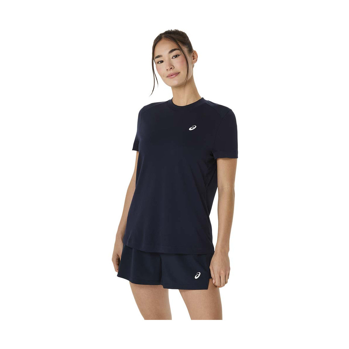Asics Court SS Woman T-Shirt Navy Blue