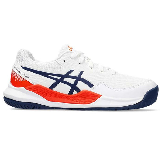 Asics Gel Resolution 9 Gs Junior White / Blue / Orange Shoes