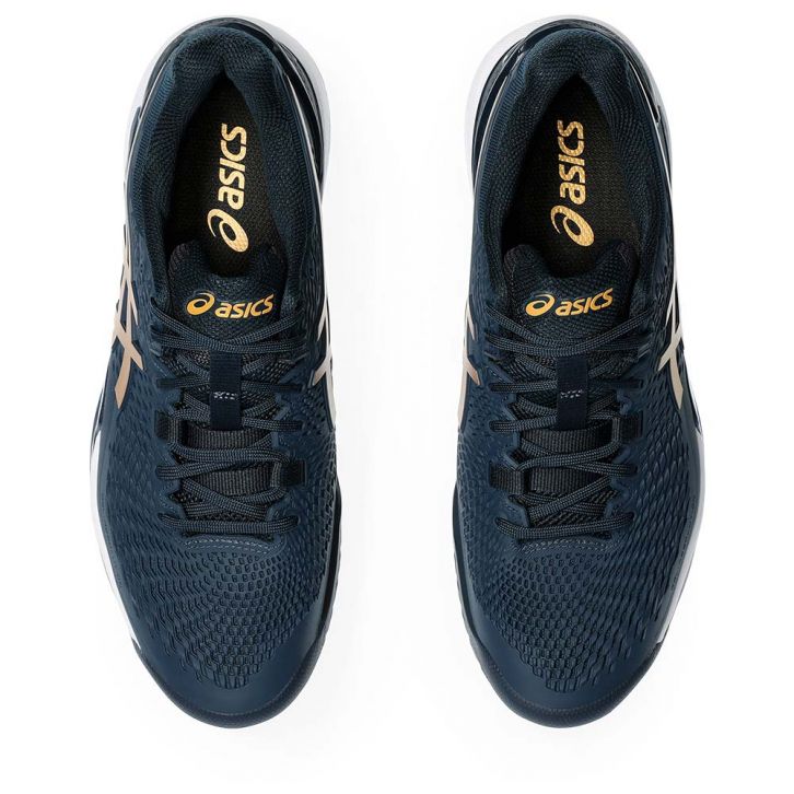 Asics Gel Resolution 9 Navy Blue / Gold Shoes