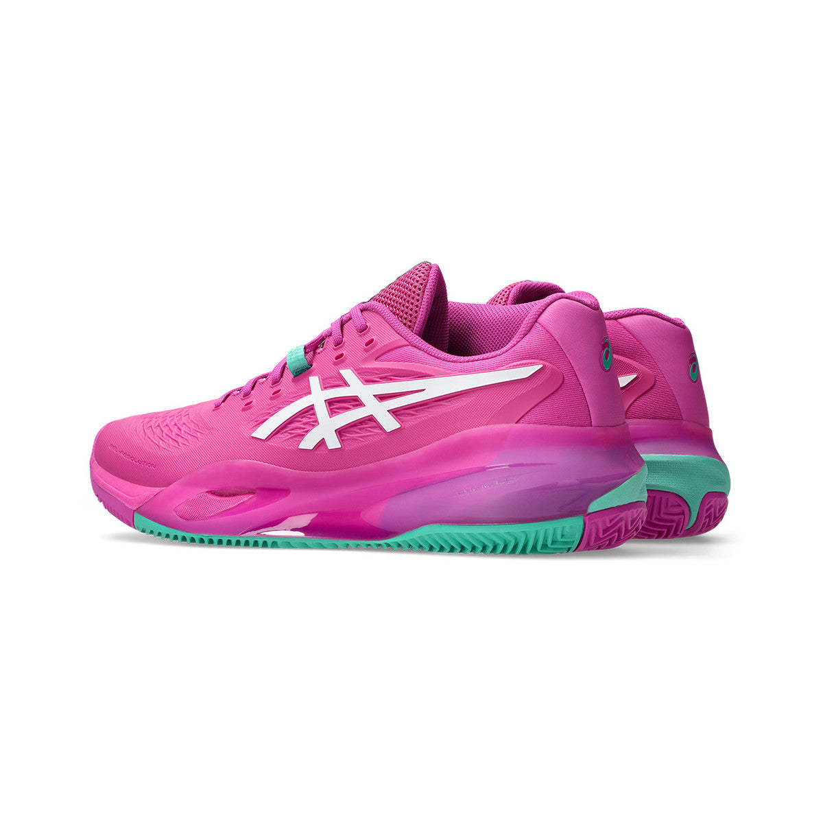 Asics Gel Resolution X Clay Court Shoes Pink / Green – 3