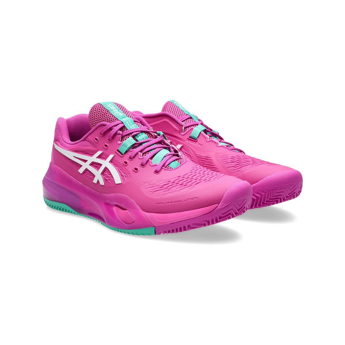 Asics Gel Resolution X Clay Court Shoes Pink / Green – 2