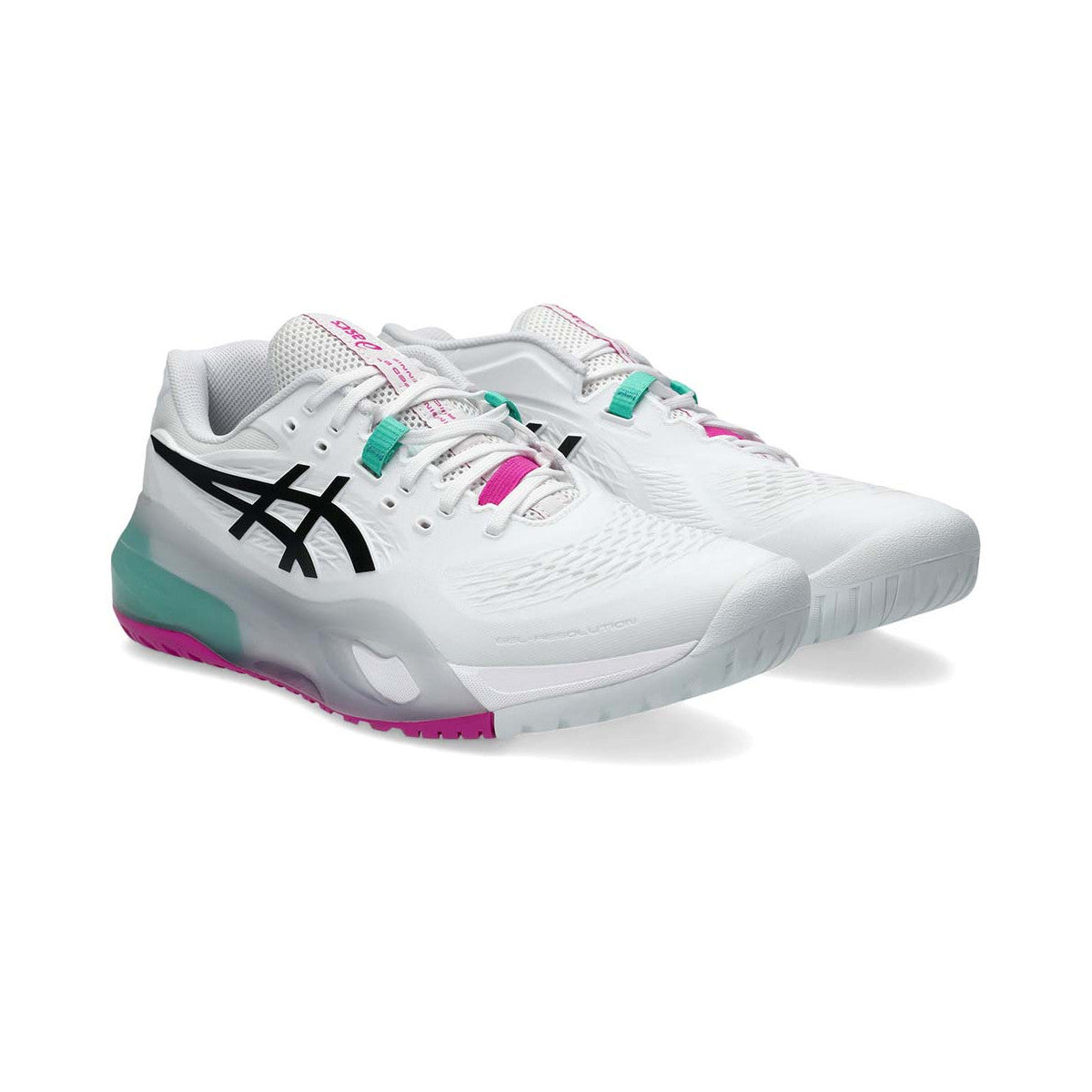 Asics Gel Resolution X White / Green Shoes – 7