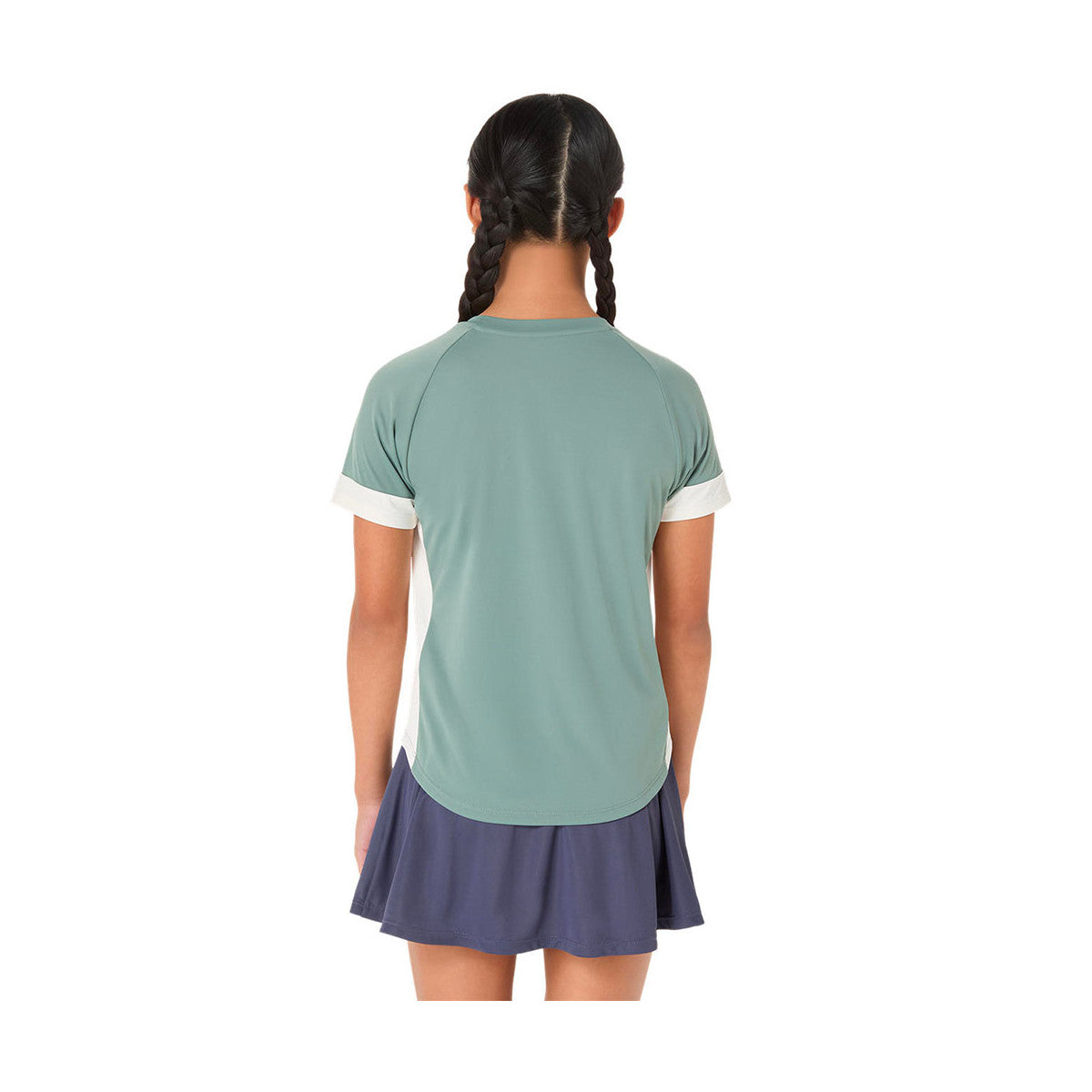 Asics Girl T-Shirt Green Gray / Cream – 6