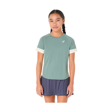 Asics Girl T-Shirt Green Gray / Cream
