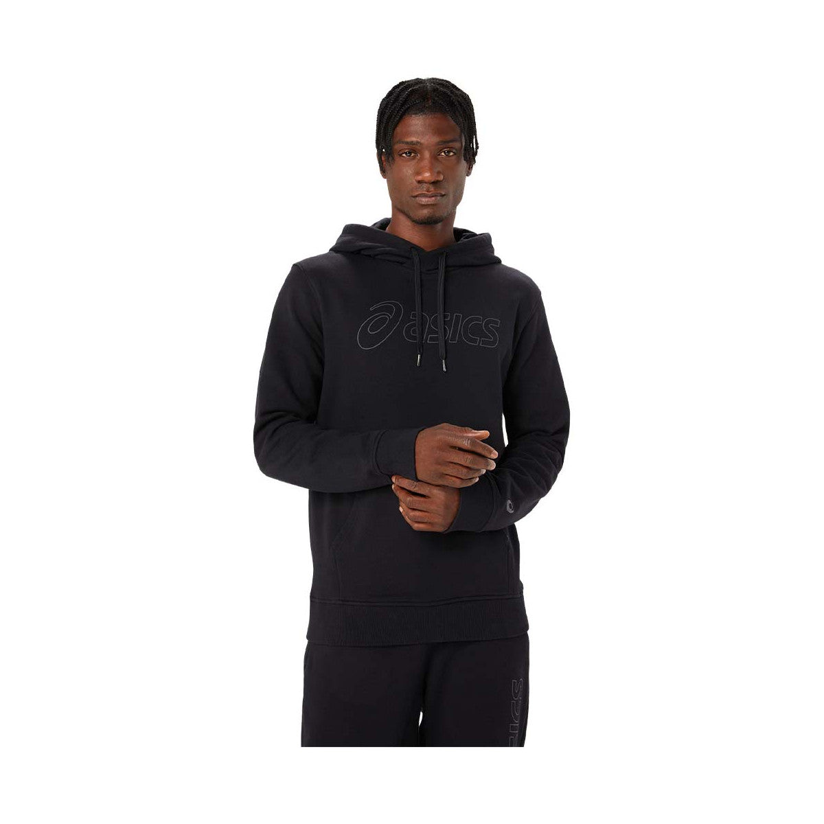 Asics Logo Hoodie Black