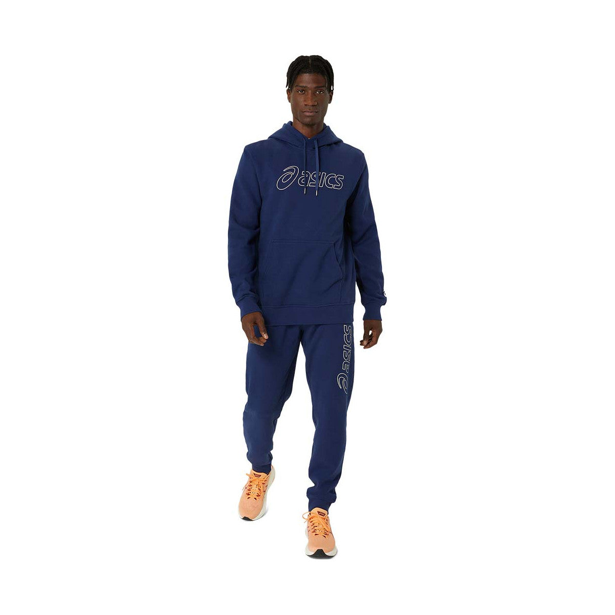Asics Logo Hoodie Navy Blue – 7