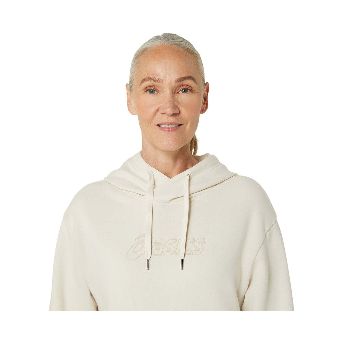 Asics Logo Women Hoodie Off White – 6
