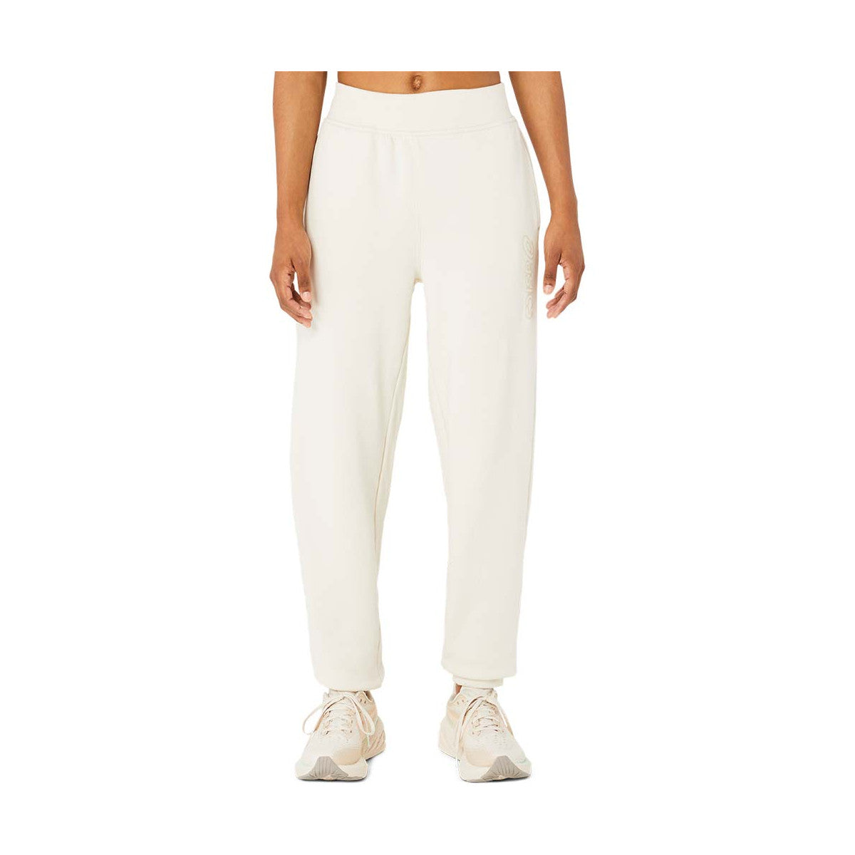 Asics Logo Women Pants Off White