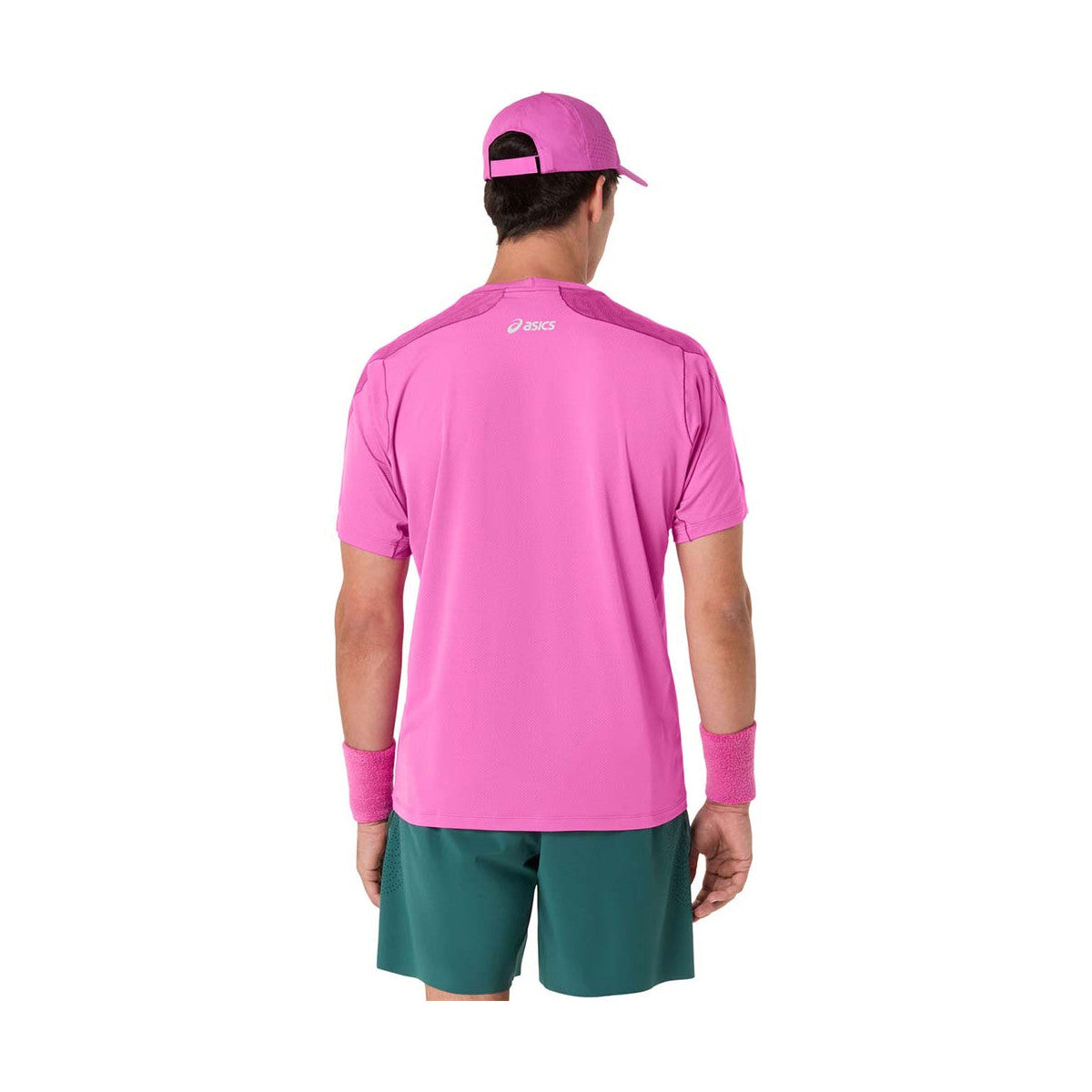 Asics Match Jacquard SS T-Shirt Pink – 2