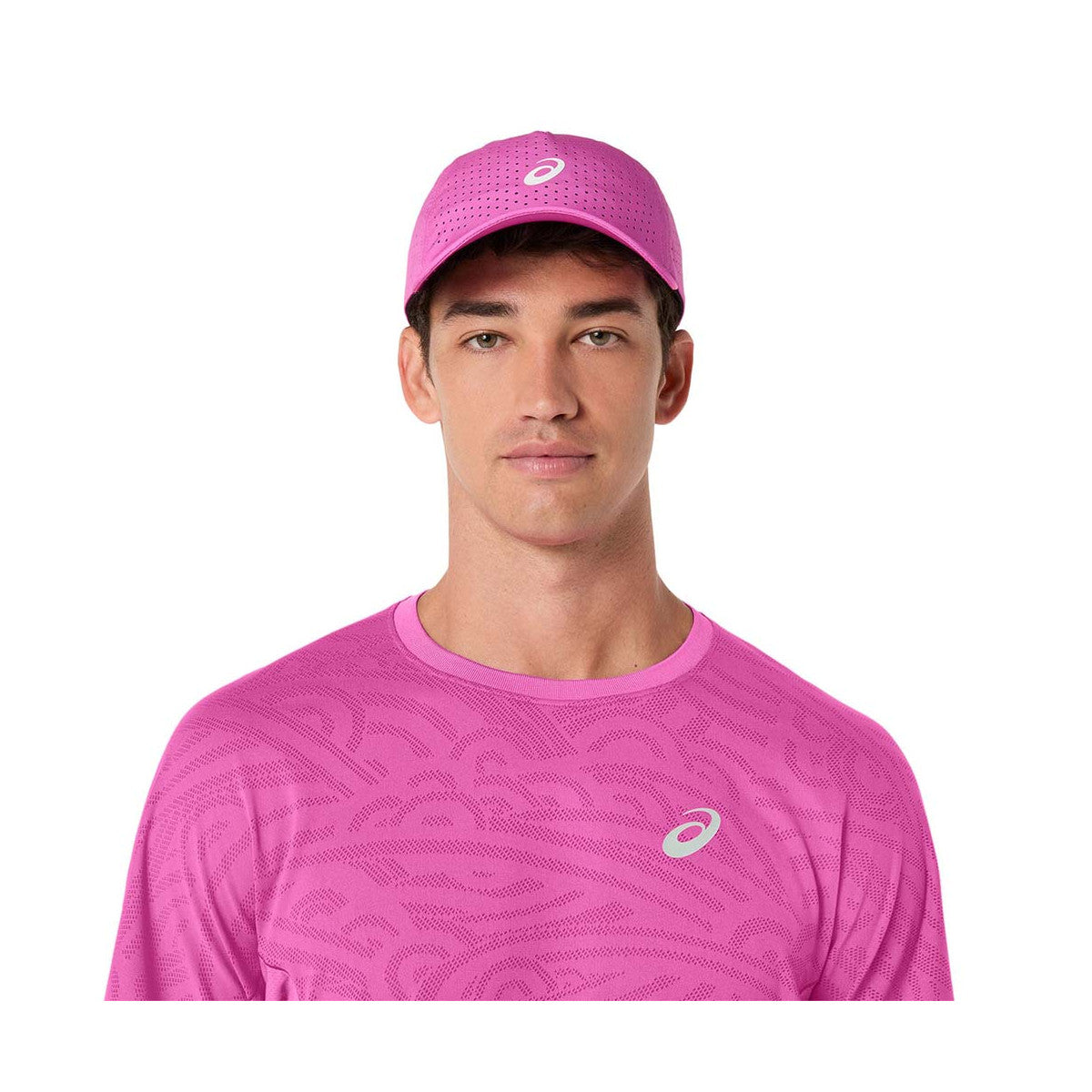 Asics Match Jacquard SS T-Shirt Pink – 7