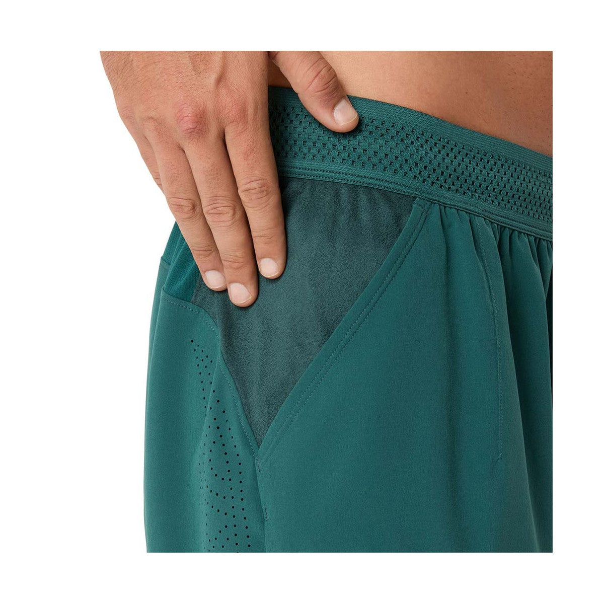 Asics Match Laser Cut 7in Tennis Shorts - Green – 4