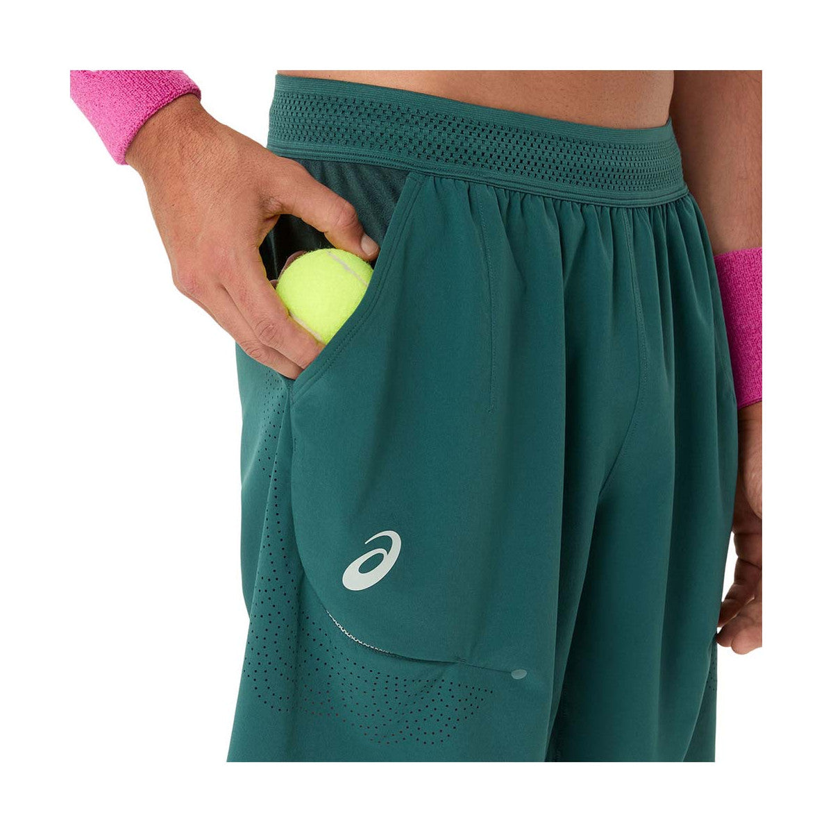 Asics Match Laser Cut 7in Tennis Shorts - Green – 6