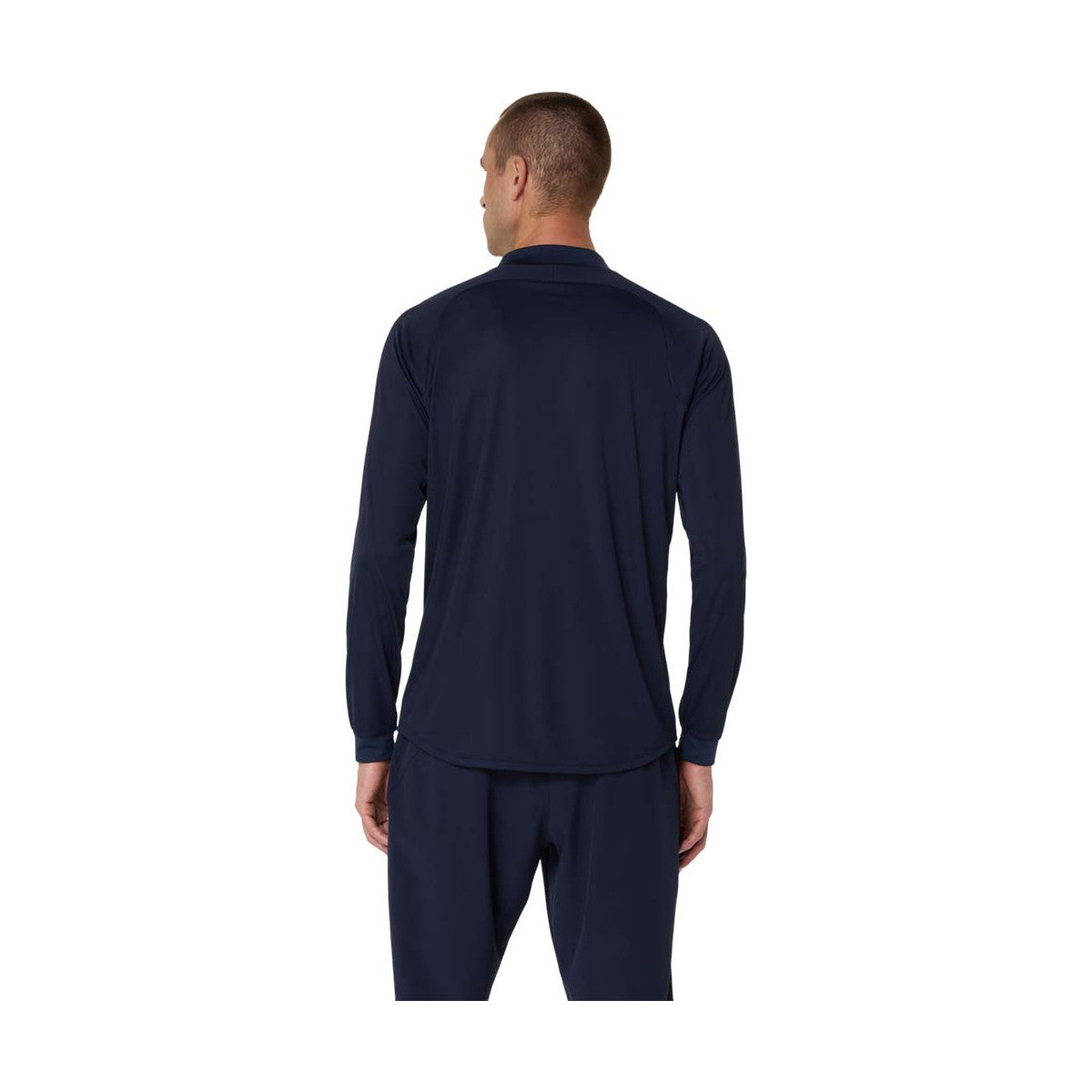 Asics Match LS Zip Long Sleeve T-Shirt Navy Blue – 2