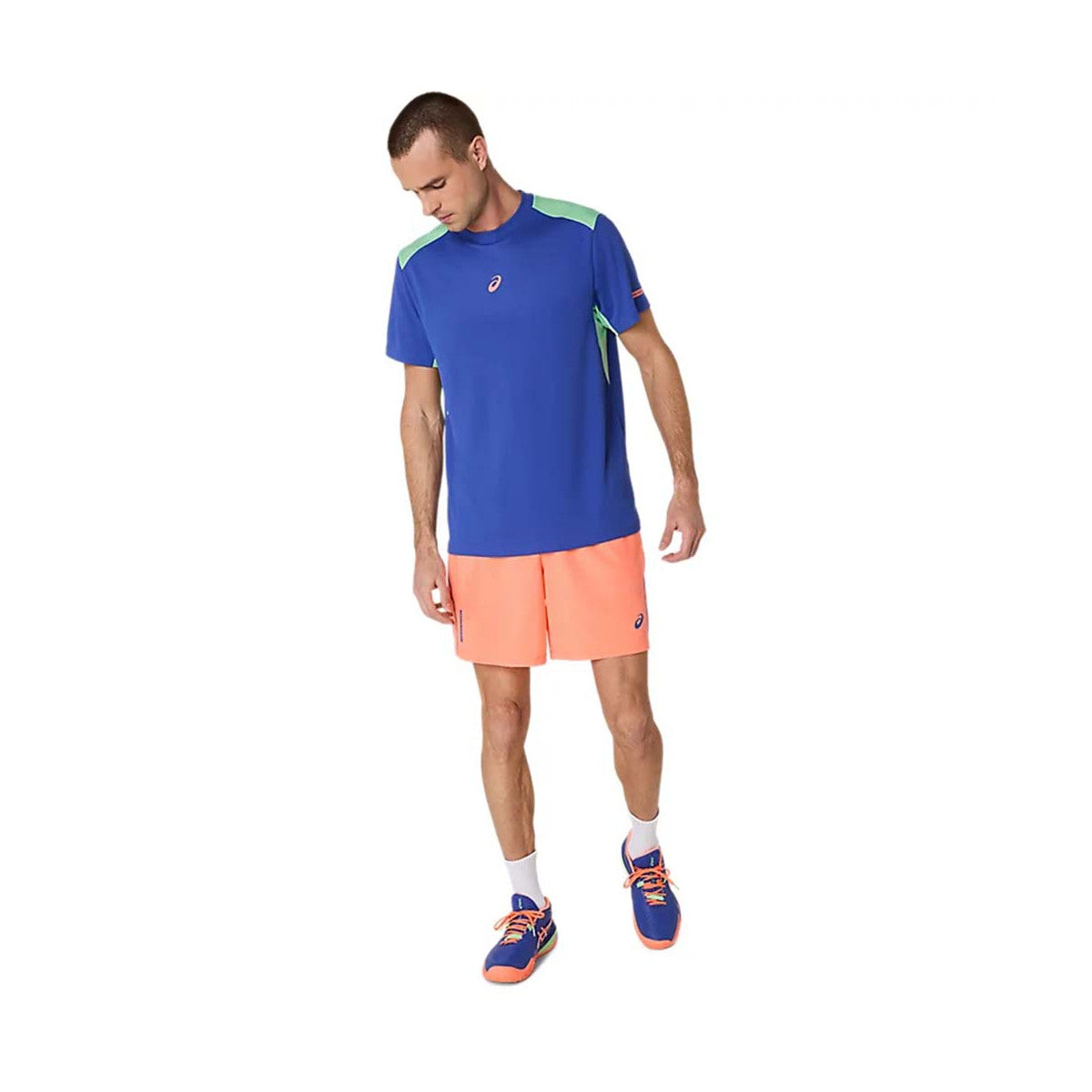 Asics Padel Court SS T-Shirt Blue / Green – 3