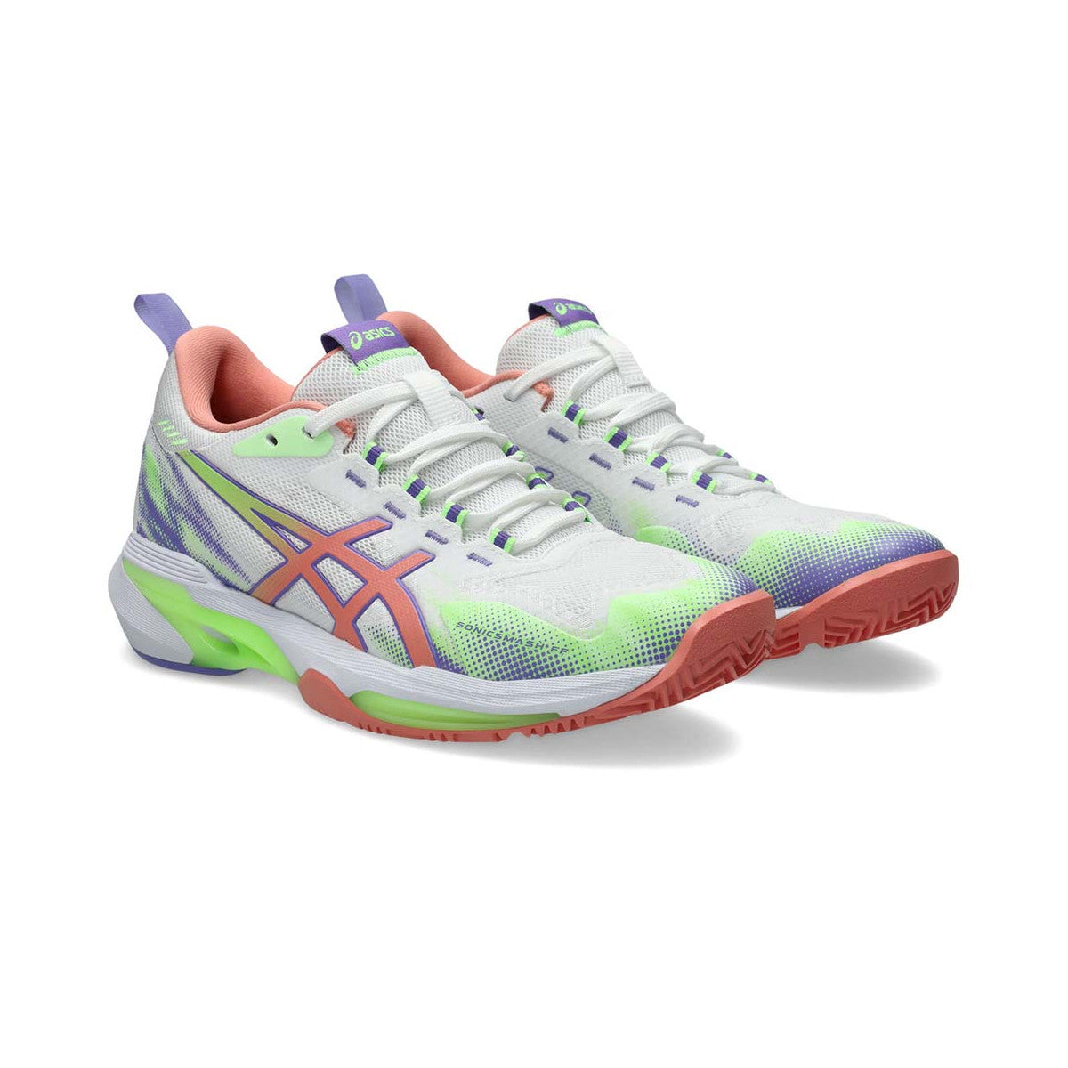 Asics Sonicsmash FF Padel Women Shoes White / Coral – 6