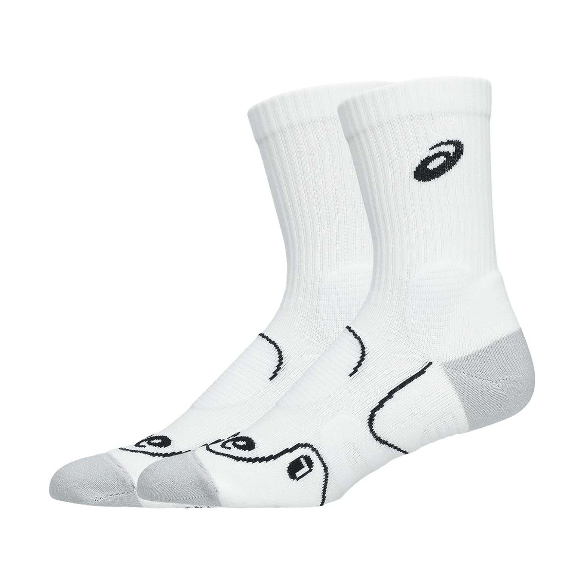 Asics Tennis Court+ Crew White Socks – 2