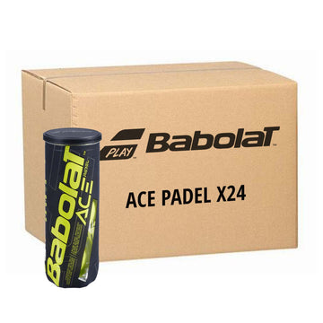 Babolat Ace Padel Balls - Box of 24 Tubes (3 Balls Each)