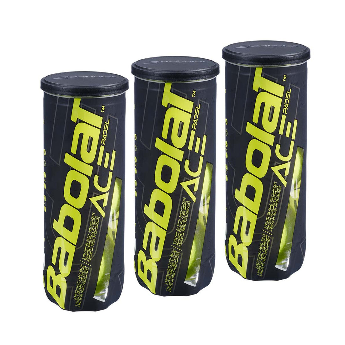 Babolat Ace Padel Tripack (3 Tubes of 3 Balls)