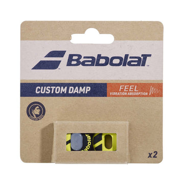 Babolat Custom Damp Black / Yellow x 2 Dampeners