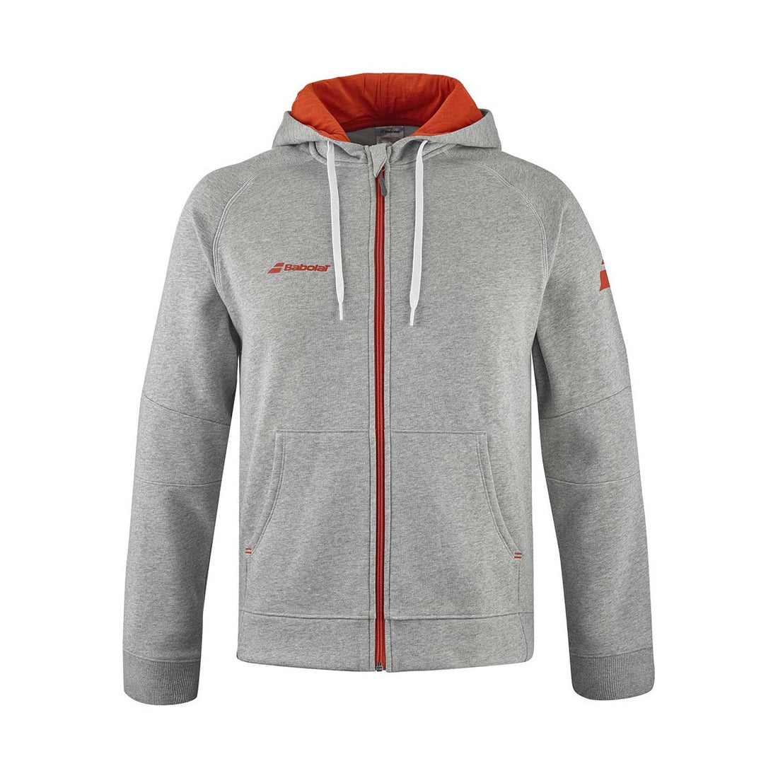 Babolat Exercise Zipped Jacket Grey Marl / Orange