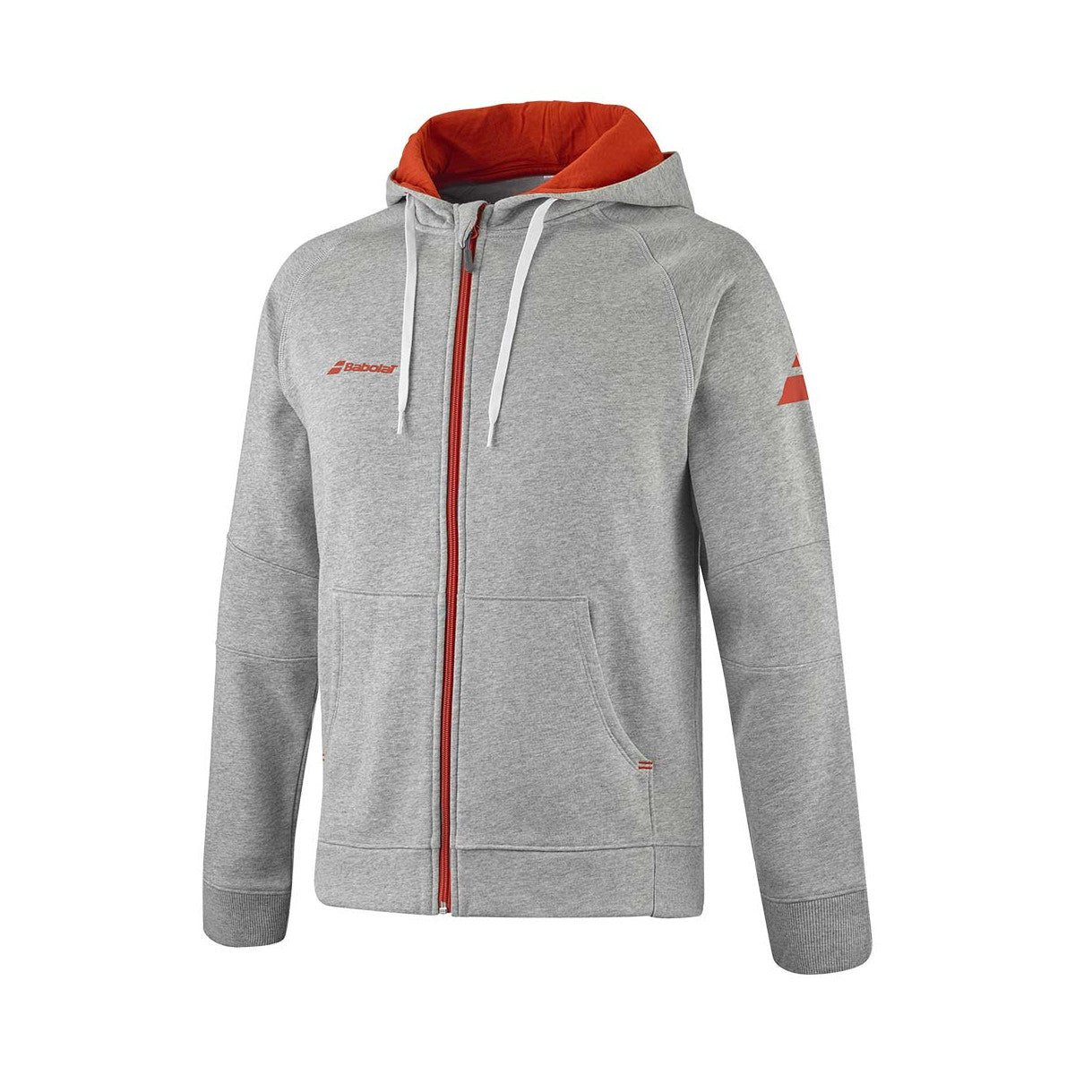 Babolat Exercise Zipped Jacket Grey Marl / Orange – 2