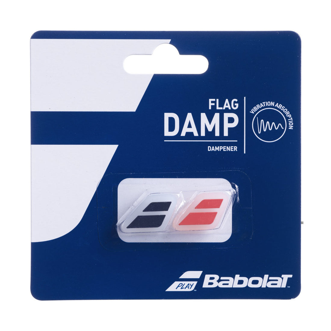 Babolat Flag Damp Red / Black x 2 Dampeners