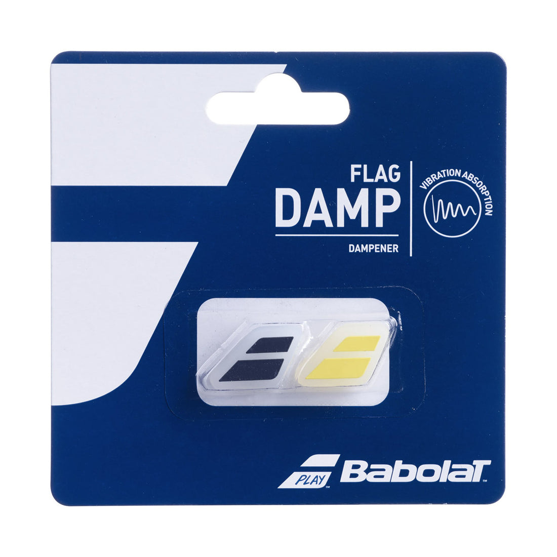Babolat Flag Damp Yellow / Black x 2 Dampeners