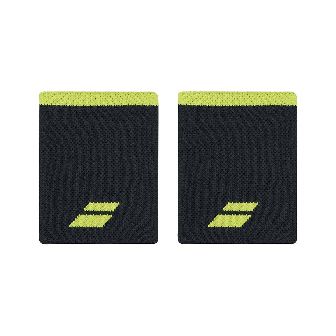Babolat Jumbo Logo Black / Yellow Wristbands x 2
