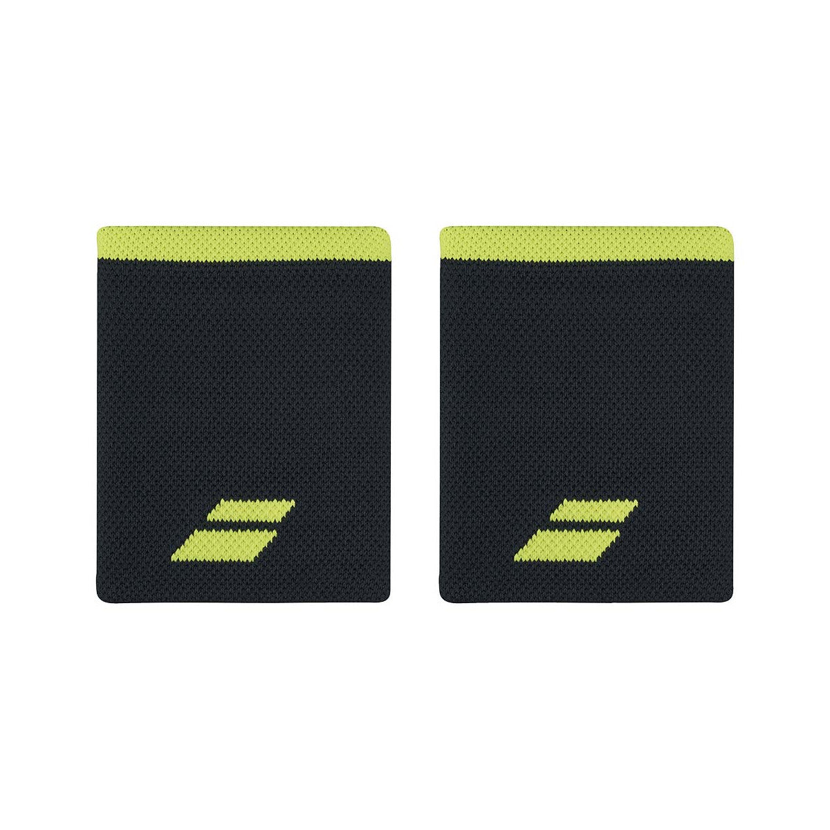 Babolat Jumbo Logo Black / Yellow Wristbands x 2
