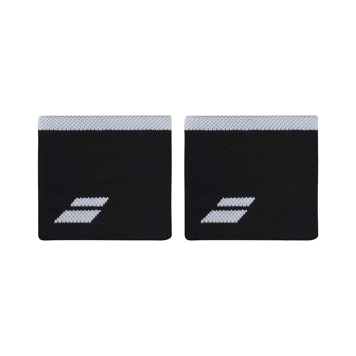 Babolat Logo Black / White Wristbands x 2