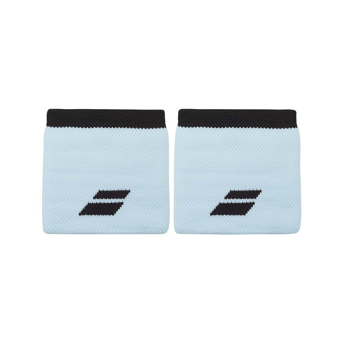 Babolat Logo Light blue / Black Wristbands x 2