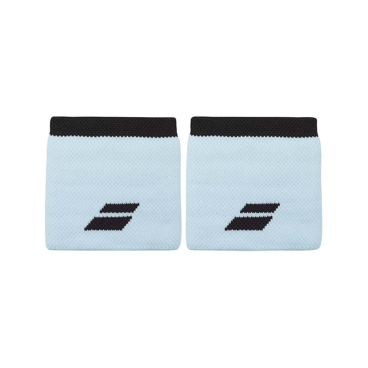 Babolat Logo Light blue / Black Wristbands x 2