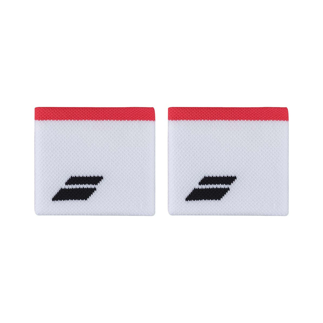 Babolat Logo White / Red Wristbands x 2