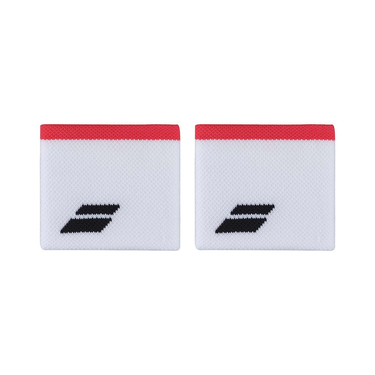 Babolat Logo White / Red Wristbands x 2