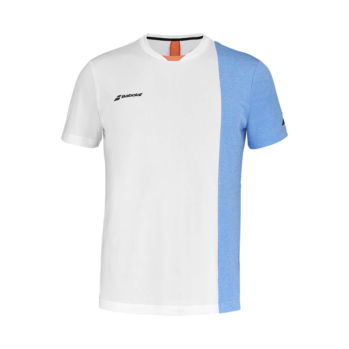 Babolat Play Crew Neck Boy White / Blue T-Shirt