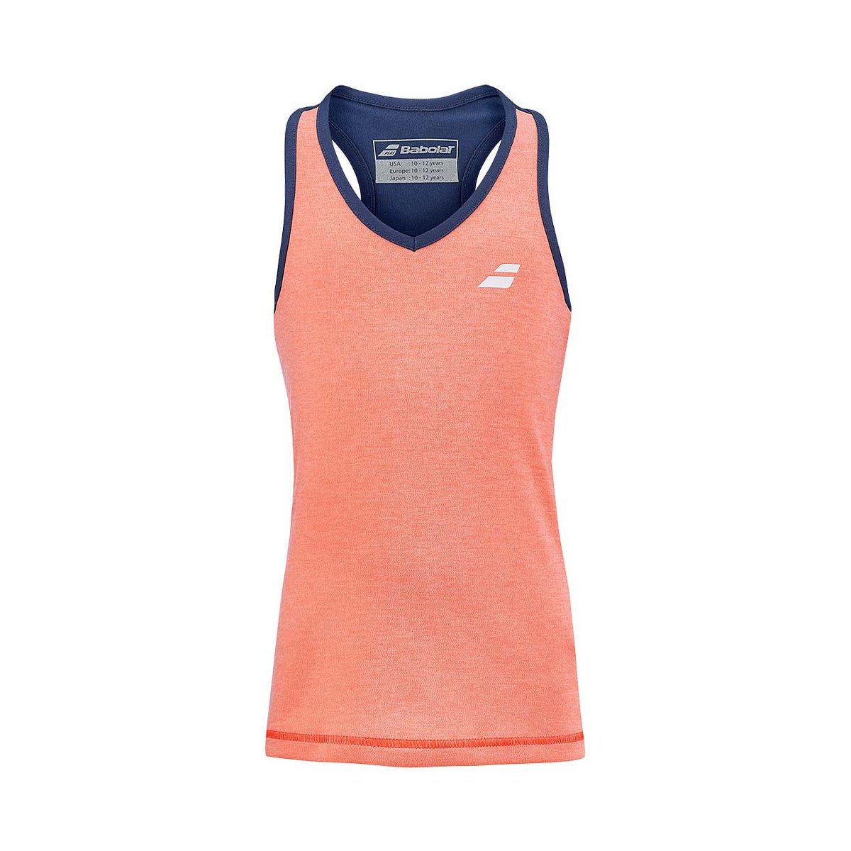 Babolat Play Girl Tank Top Coral / Navy Blue
