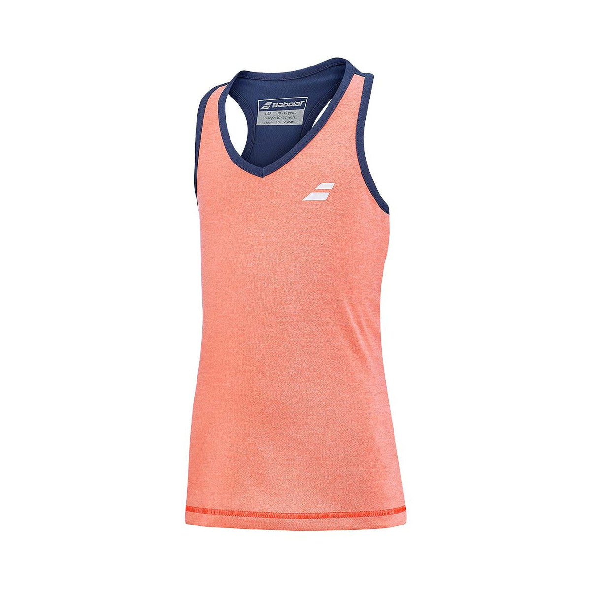 Babolat Play Girl Tank Top Coral / Navy Blue – 3
