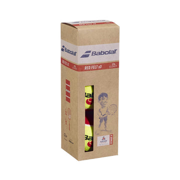 Babolat Red Felt 3 Balls Can