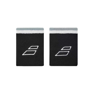 Babolat Terry Jumbo White / Black Wristbands x 2