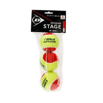 Bag of 3 Dunlop mini tennis red Balls