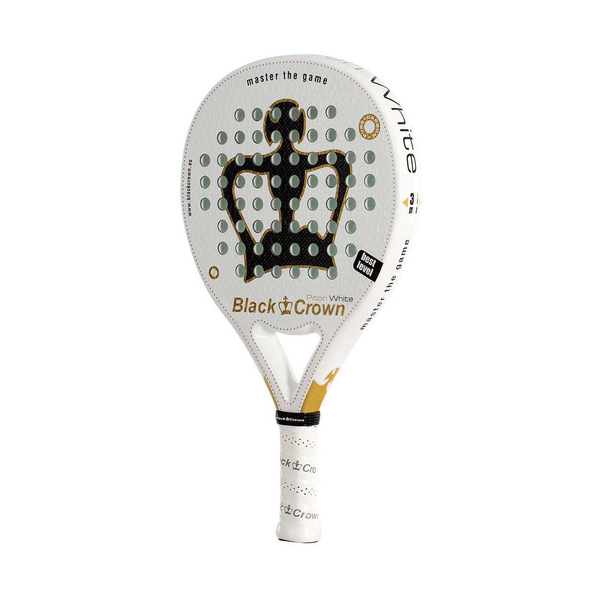 Black Crown Piton White racquet – 2