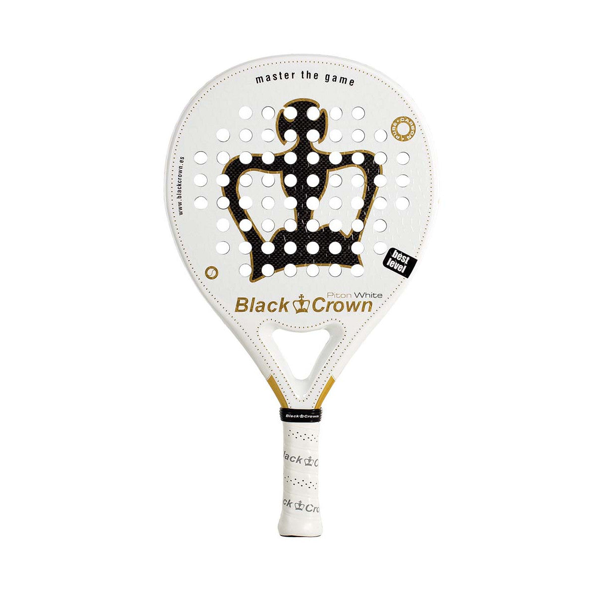 Black Crown Piton White racquet