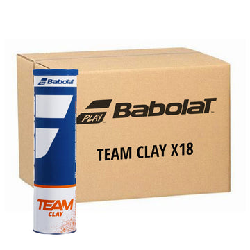 Box 18 cans of 4 Babolat Team Clay Balls