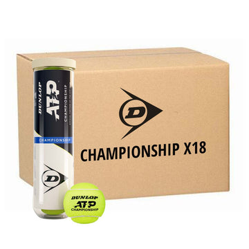 Box 18 cans of 4 Dunlop ATP Championship Balls