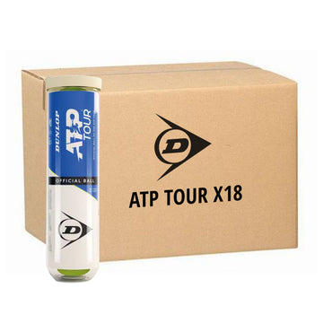Box 18 cans of 4 Dunlop ATP Tour Balls