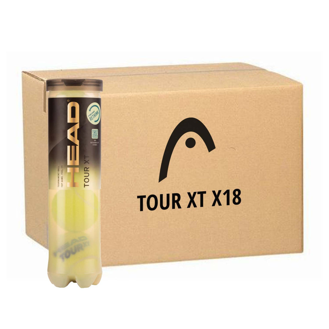 Box 18 cans of 4 Head Tour XT Balls