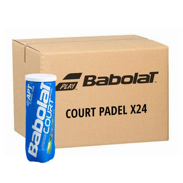Box 24 cans of 3 Babolat Court Padel balls