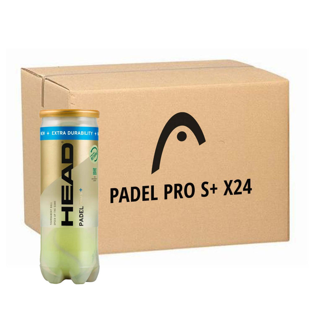 Box 24 cans of 3 Head Padel Pro S+ balls